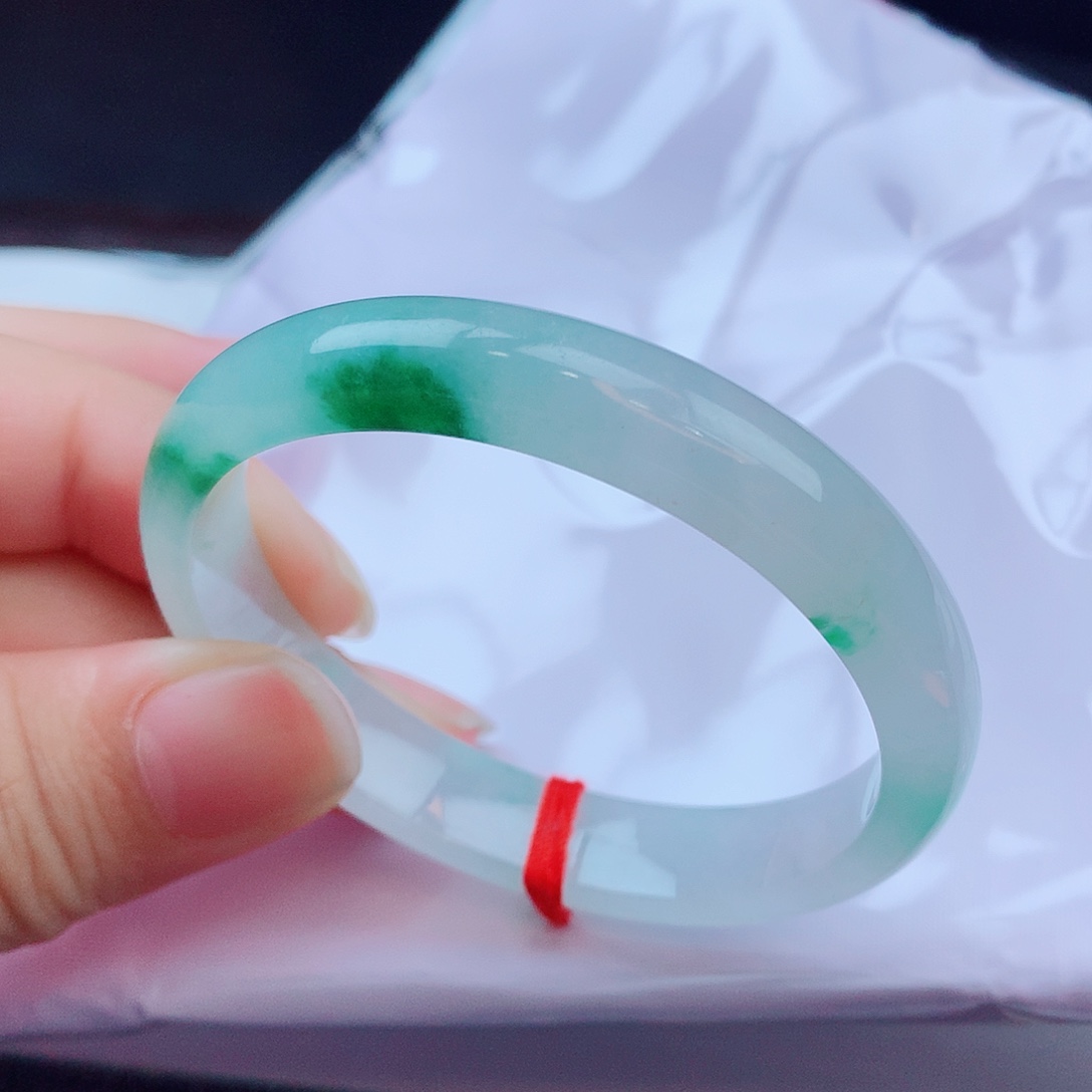 翡翠未镶嵌手镯天然缅甸翡翠A货手镯 