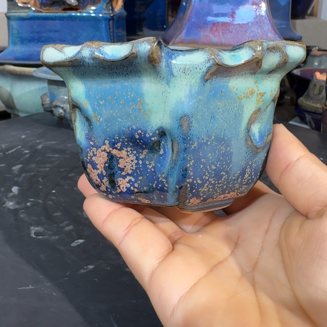 用***3陶摆件觉象钧创盆景艺术