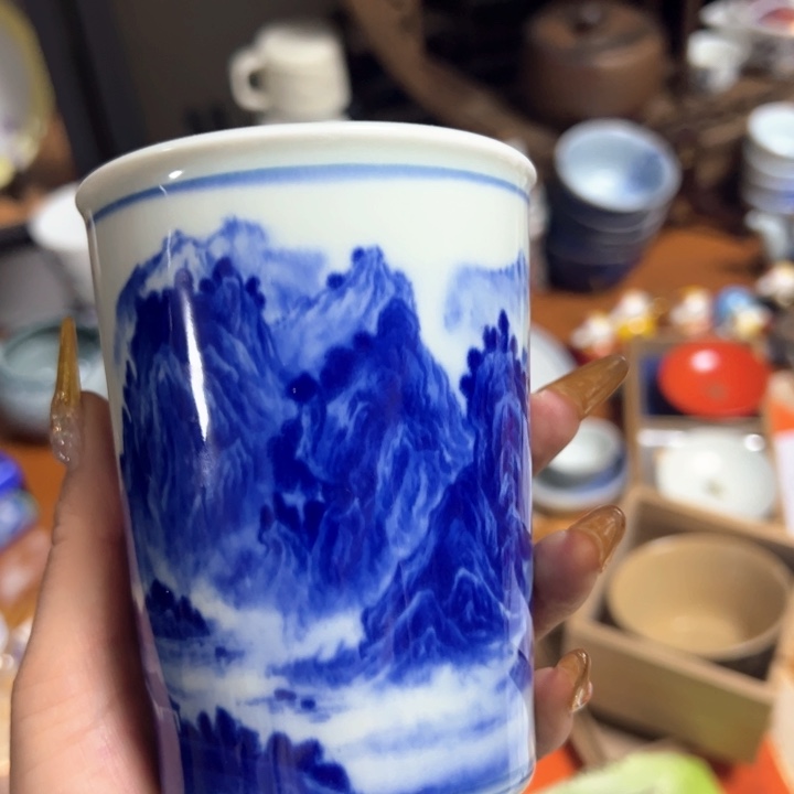 盖碗牛*瓷器直播放漏中