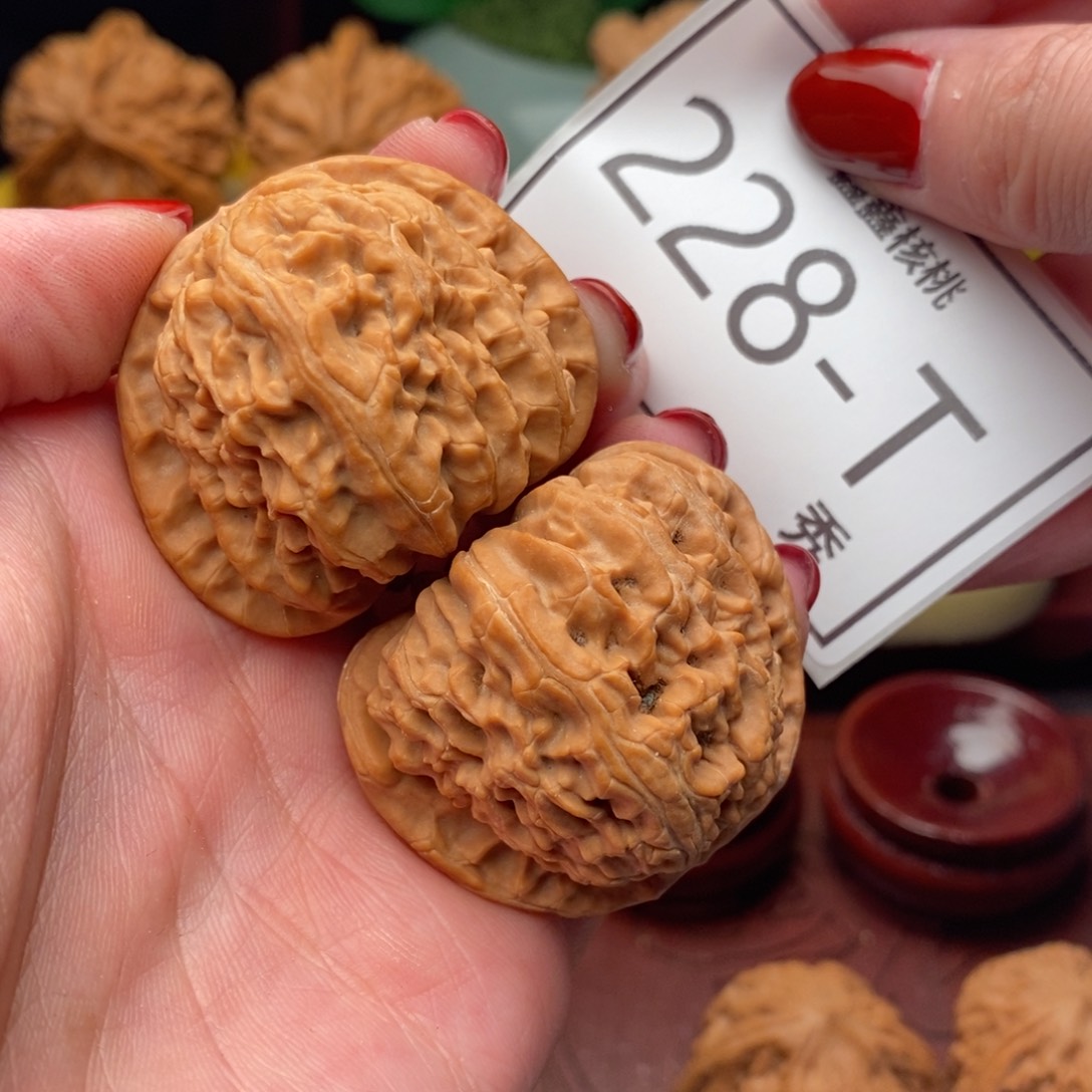 文玩核桃把件白狮41