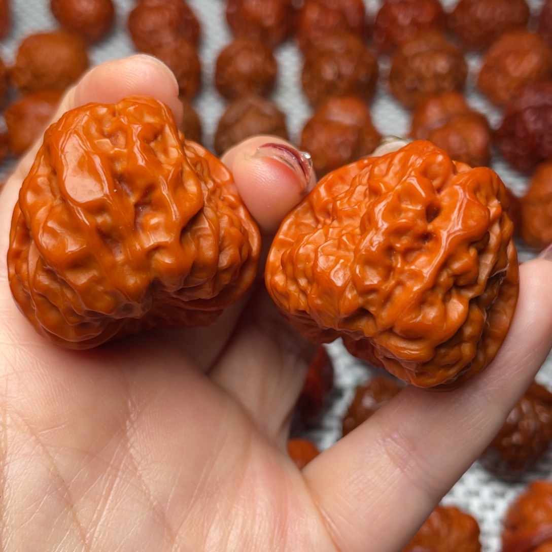 桃核吊坠文玩核桃 手把件 蛤蟆头 39