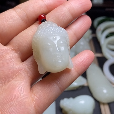 和田玉未镶嵌吊坠(不含链)明**天