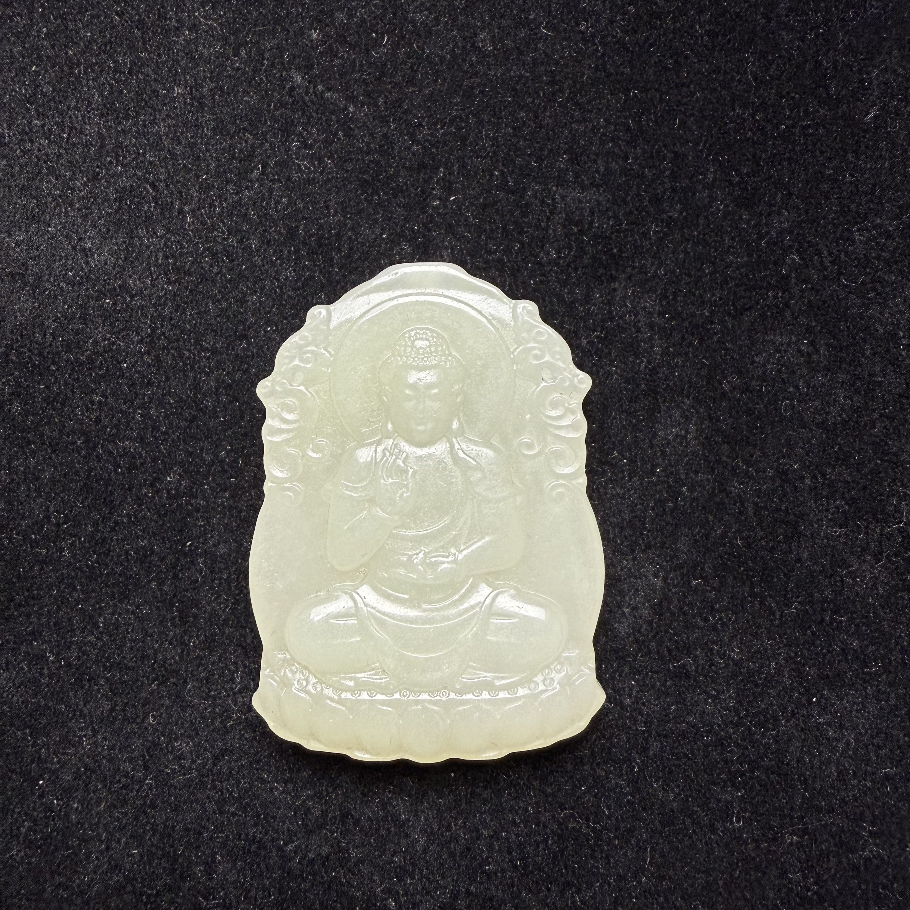 【清代】和田玉挂件观音题材大展北京文物商店579334