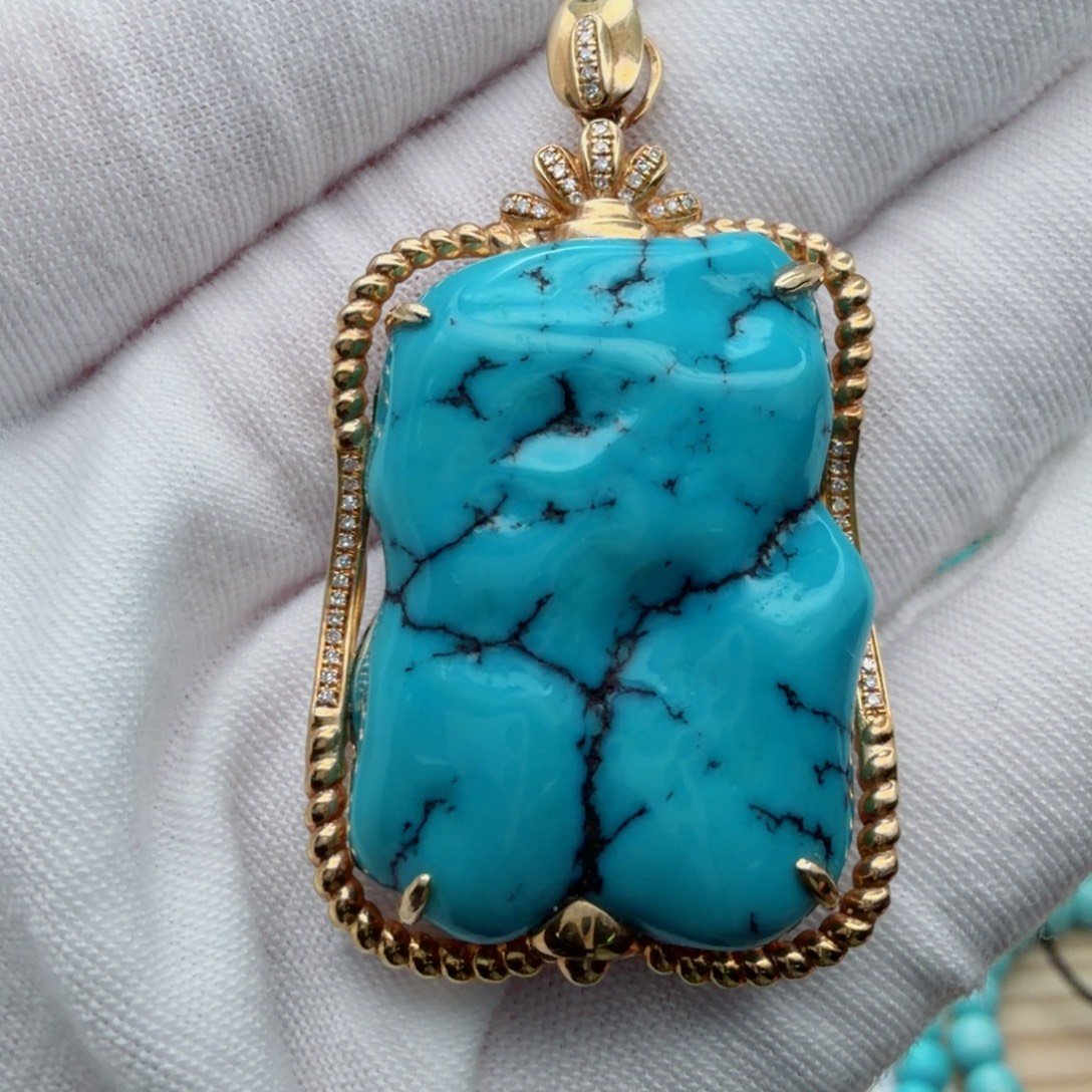 绿松石未镶嵌珠宝奇石