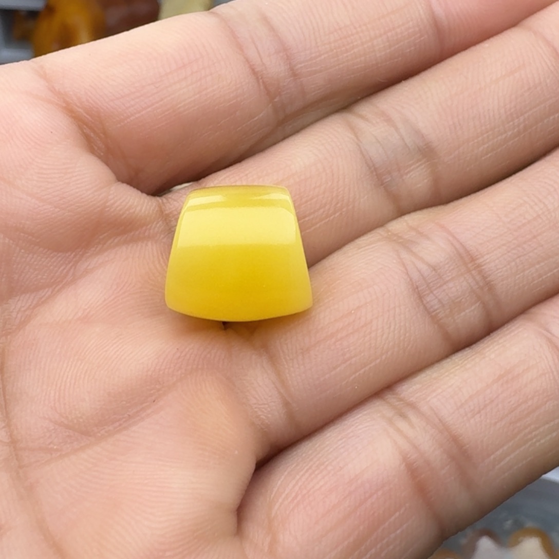 蜜蜡珠宝奇石未镶嵌天然蜜蜡马蹄珠