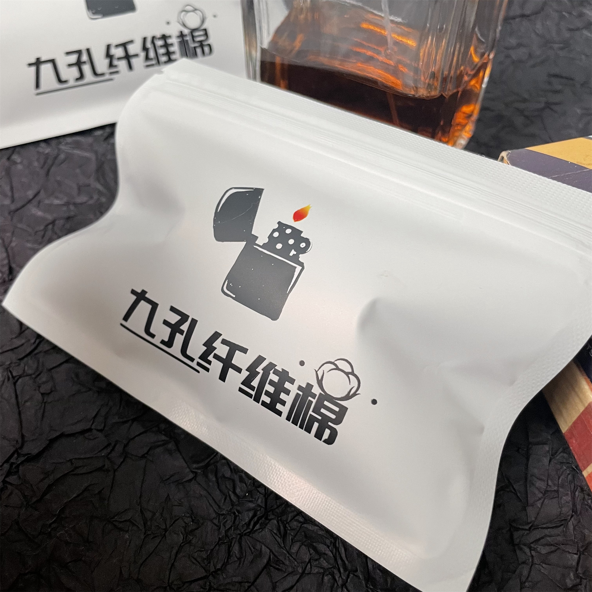 打火机通用九孔纤维棉（精装）煤油棉储油量大导油性强可装多台内胆