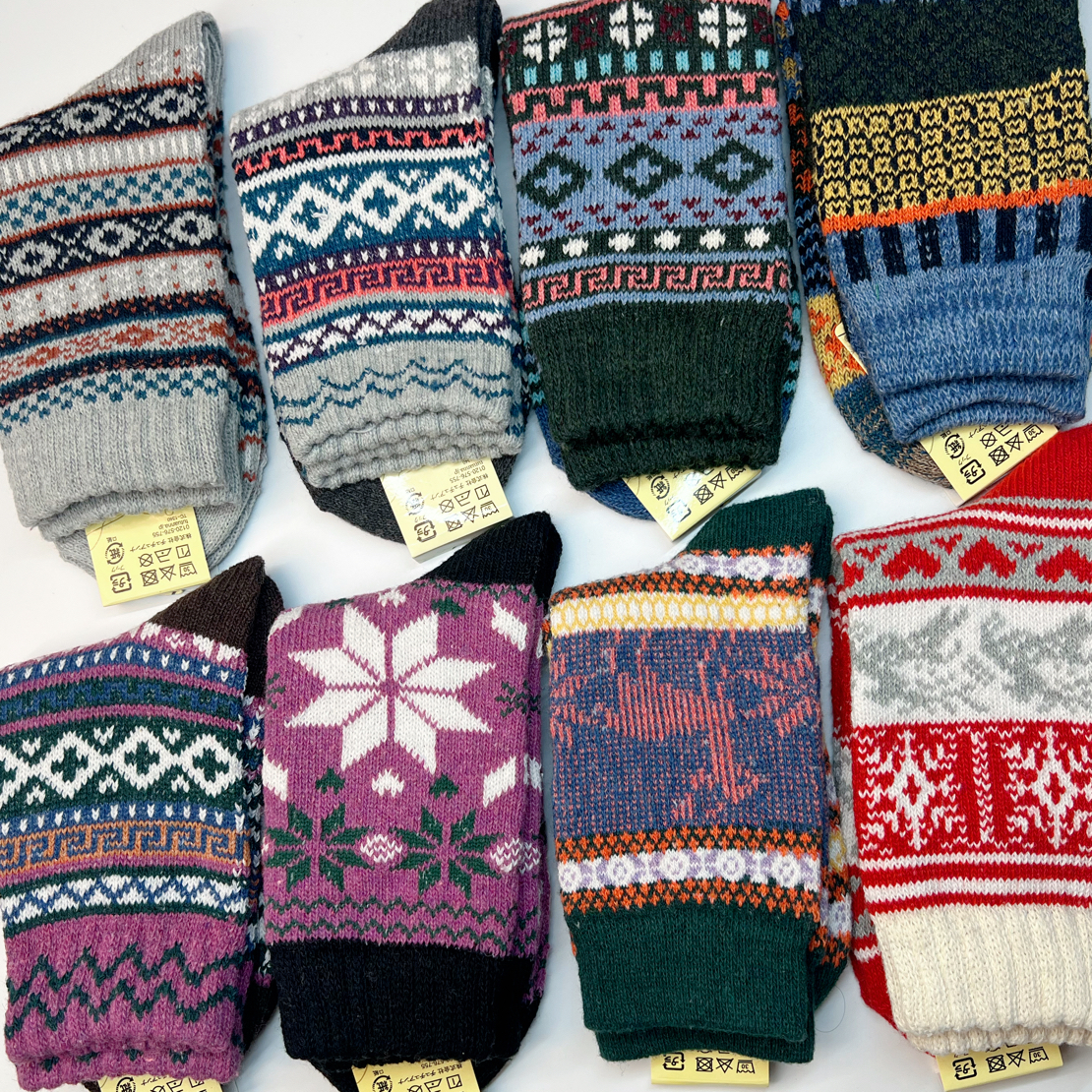 出口外贸日系文艺复古女士中筒袜多样性自选款