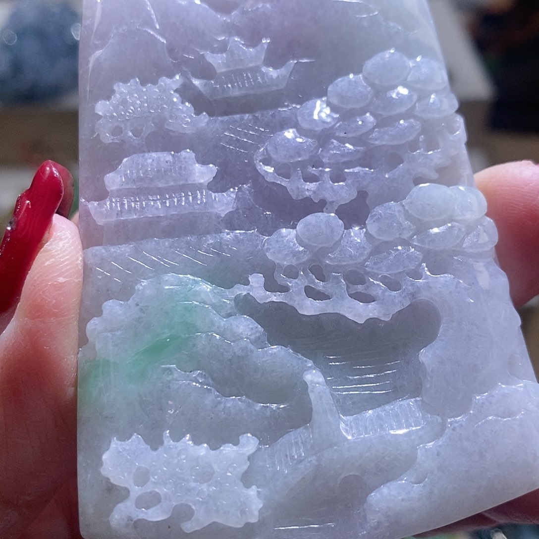 【闪购商品】翡翠颈饰未镶嵌山水