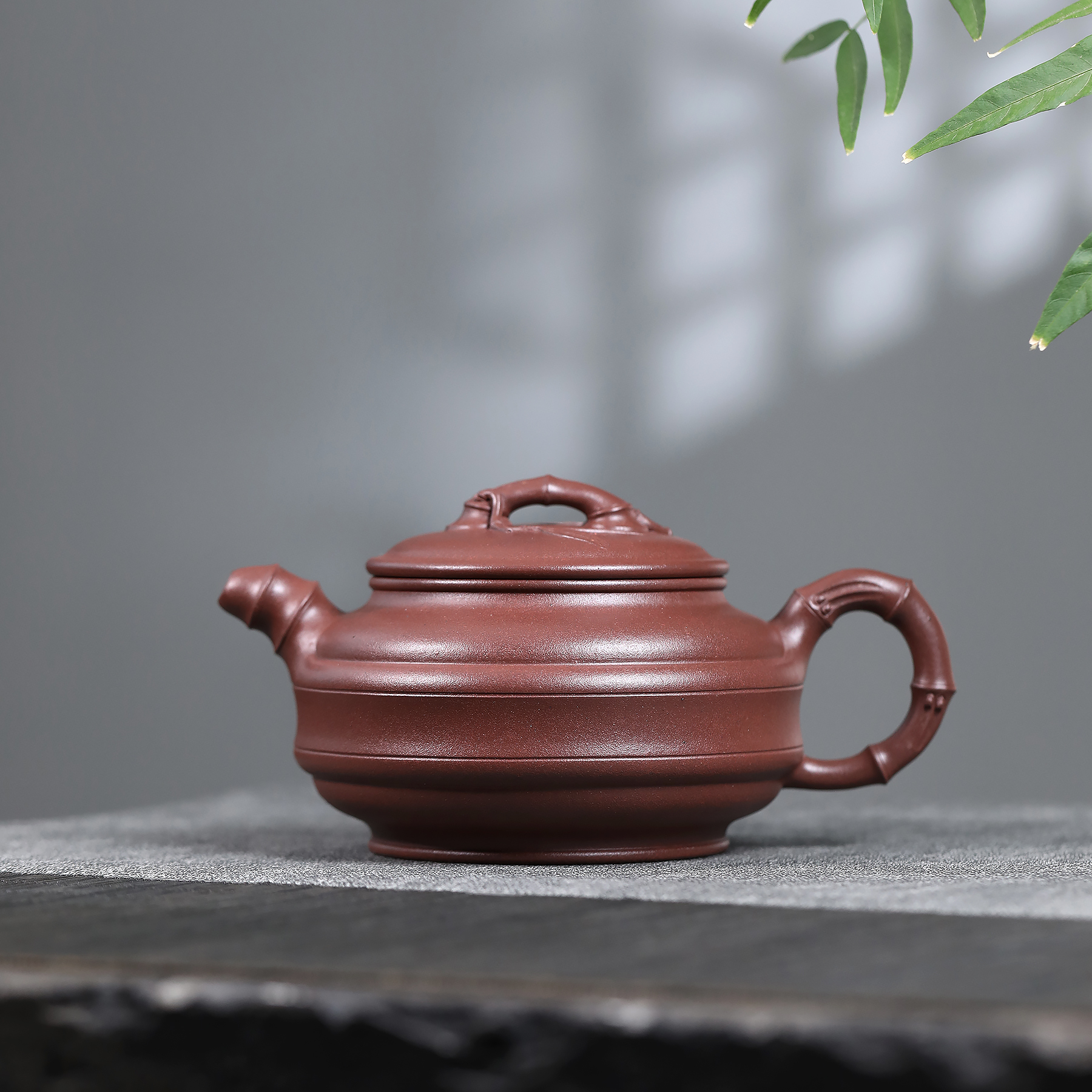 JCY-0405 季畅园双线竹鼓（顾景舟原件复刻）底槽清470cc宜兴紫砂壶