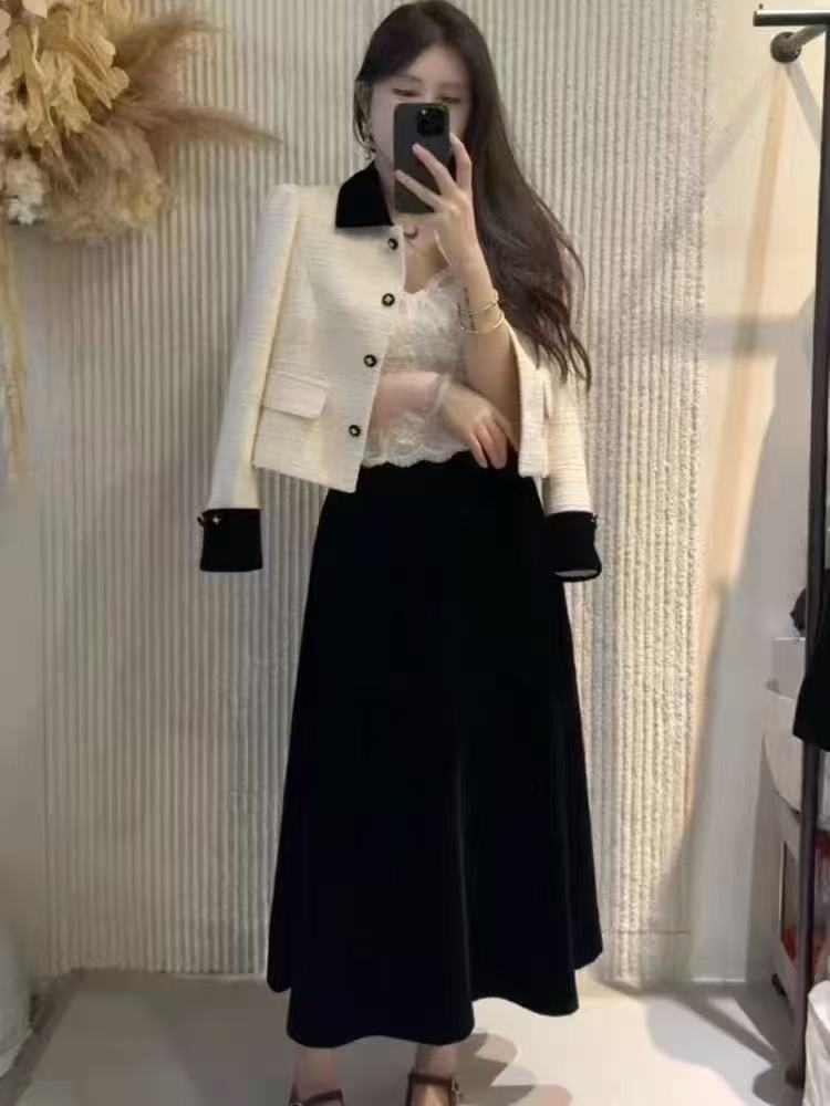 【倩倩专属】8852加棉小香风套装