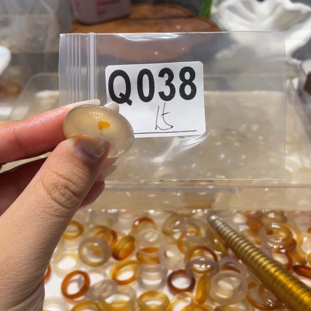 玛瑙/玉髓未镶嵌戒指038