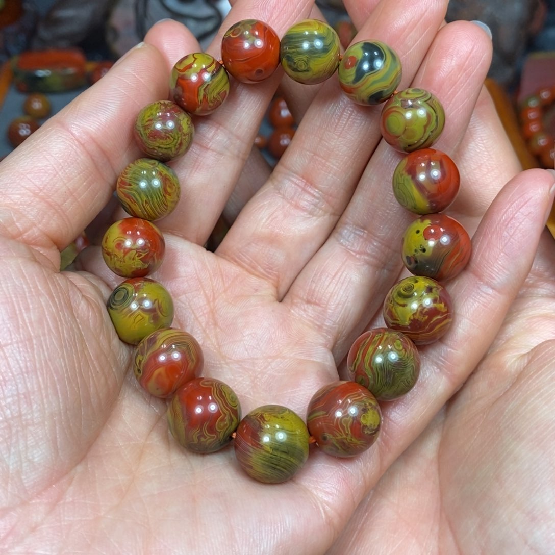 南红玛瑙手串未镶嵌忆*平