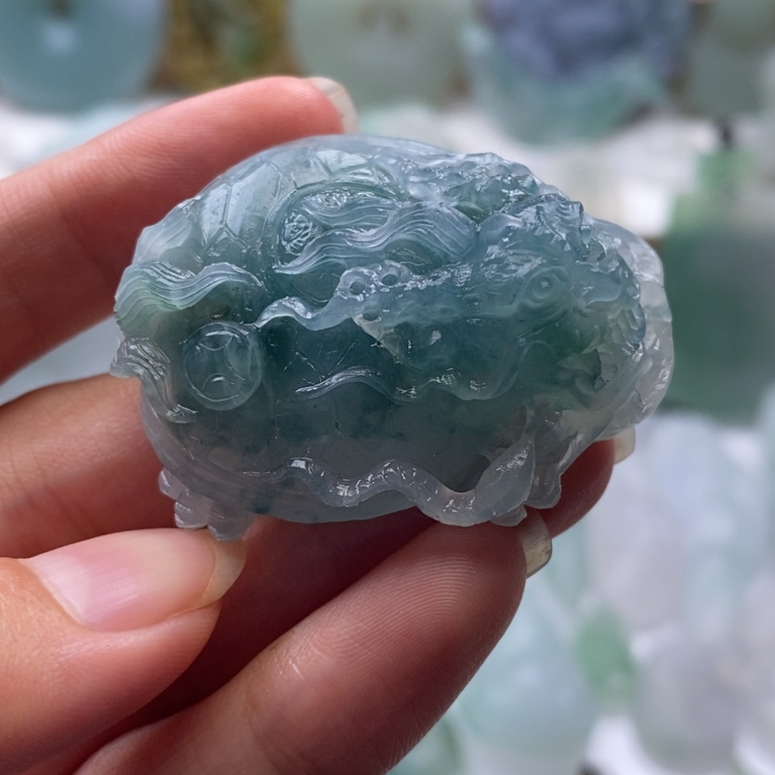 未镶嵌定制翡翠長*毛货无鉴赏期