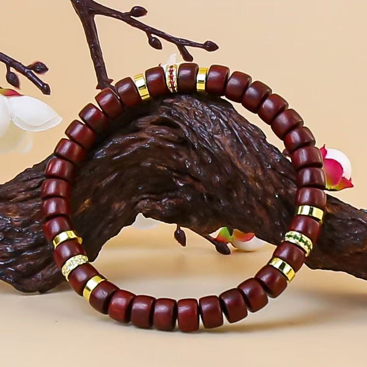 AD379-赞比亚血檀药片款精品手串（运费险）379