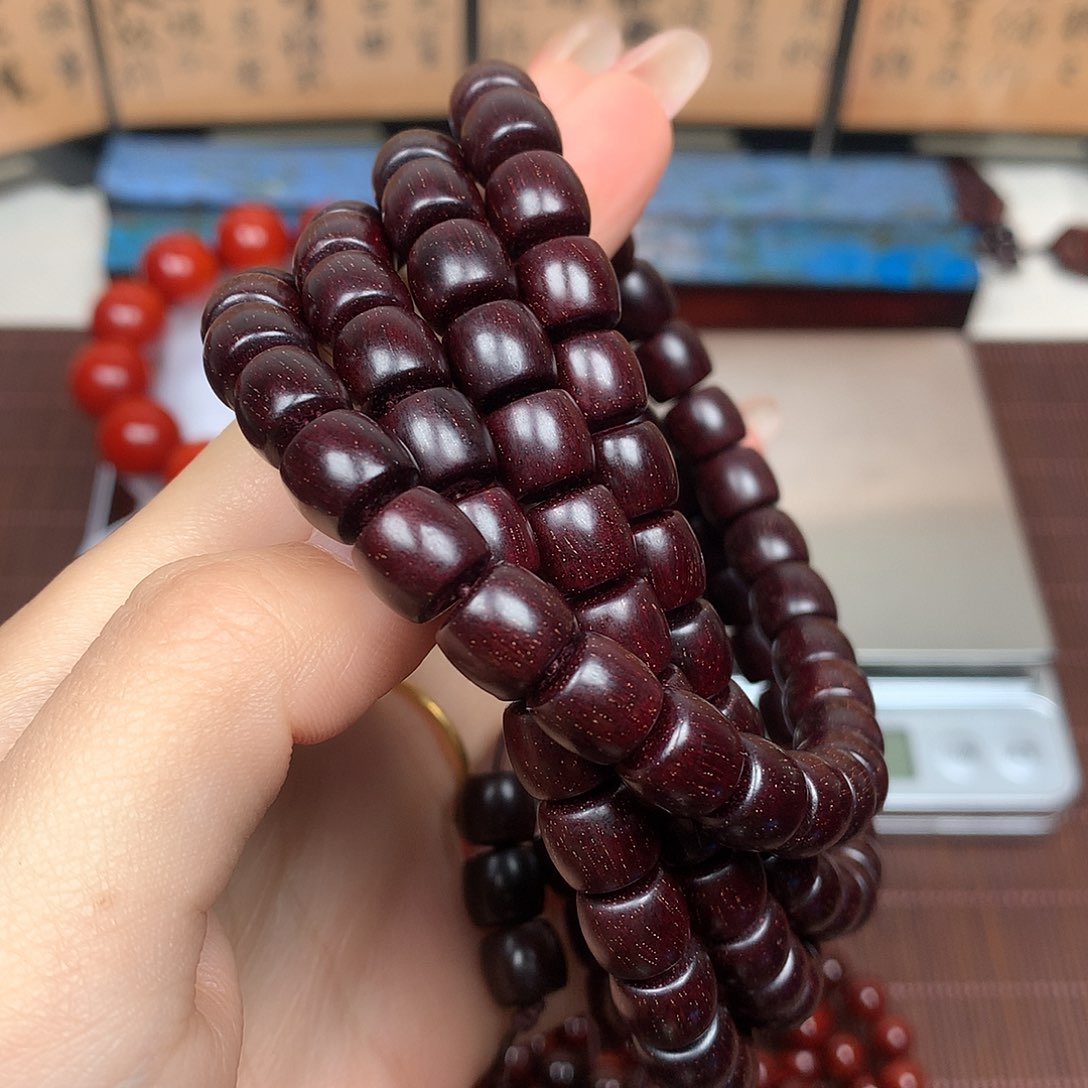 檀香紫檀（小叶紫檀）安*8.9直切爆星