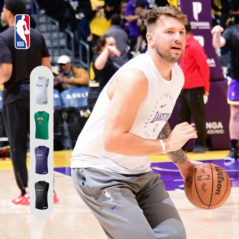 NBA官方湖人凯尔特人独行侠成人nba速干无袖运动背心男