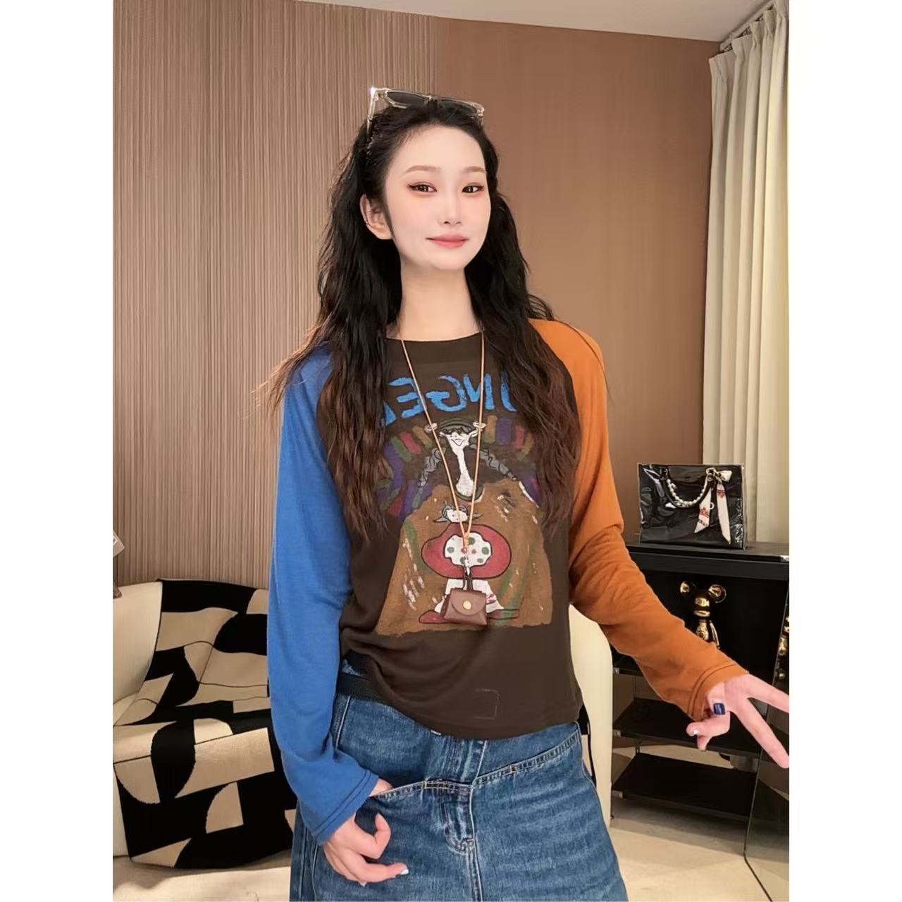 ANGEL HUE-秋冬现货48h「秋意浓」休闲慵懒松弛感内搭打底长袖2022