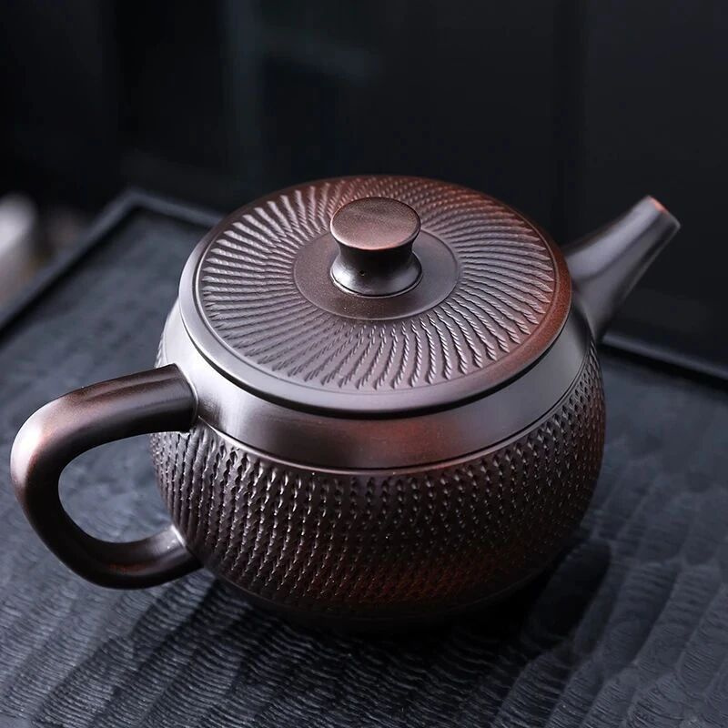 凤鸣紫汉瓦壶全手工泡茶壶单壶家用功夫茶具茶器大容量凤鸣壶商品图