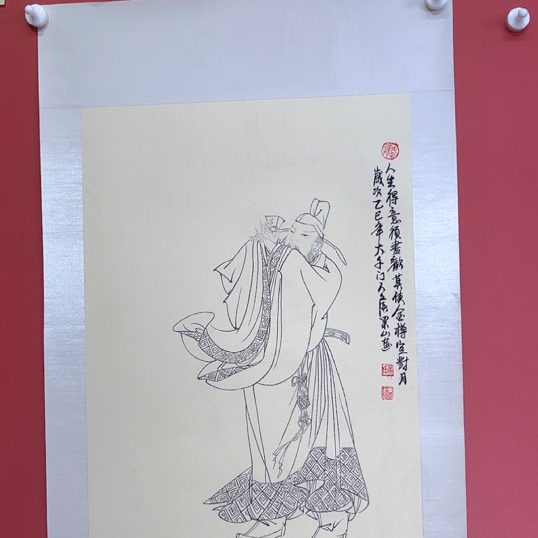 国画侯果山老师亲笔手绘作品朵 