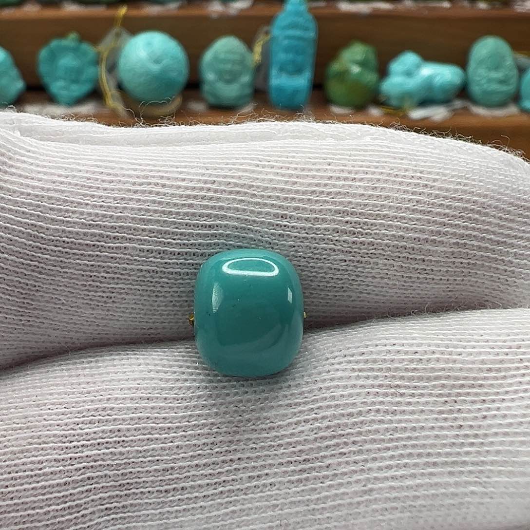 绿松石未镶嵌老型珠 