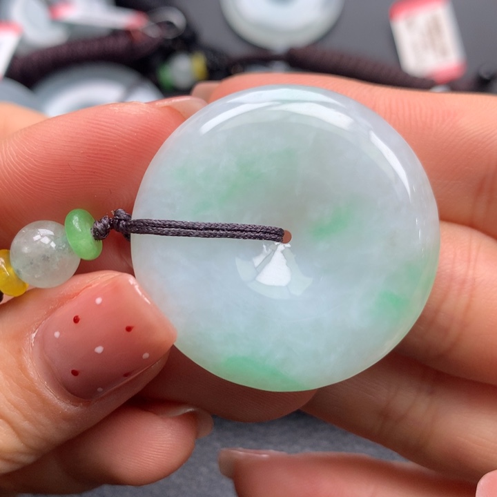 翡翠颈饰未镶嵌翡翠饰品36-6