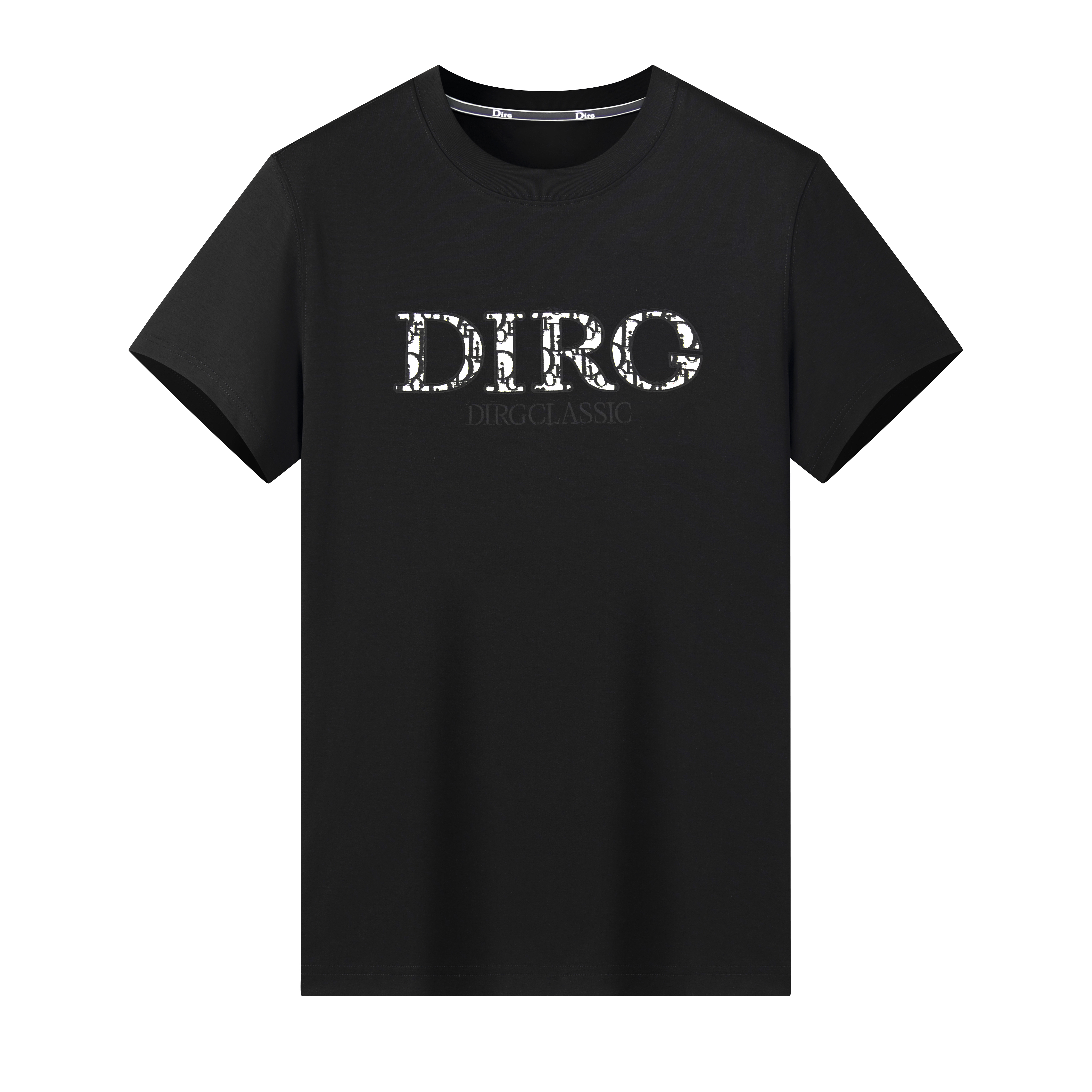 DIORA.RIM铭品圣迪奥logoT恤百搭休闲时尚春夏潮流运动白修身男女