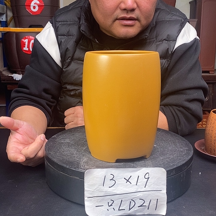 紫砂花盆货号一只LD211