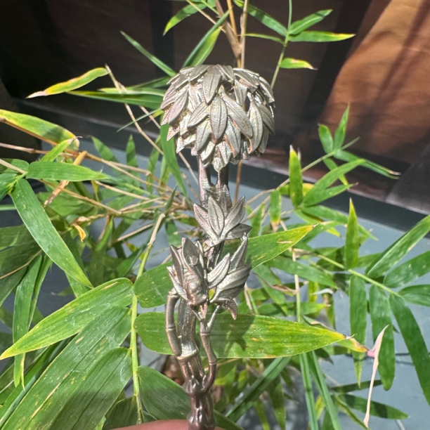 欲山行 一鸣惊人白铜茶针