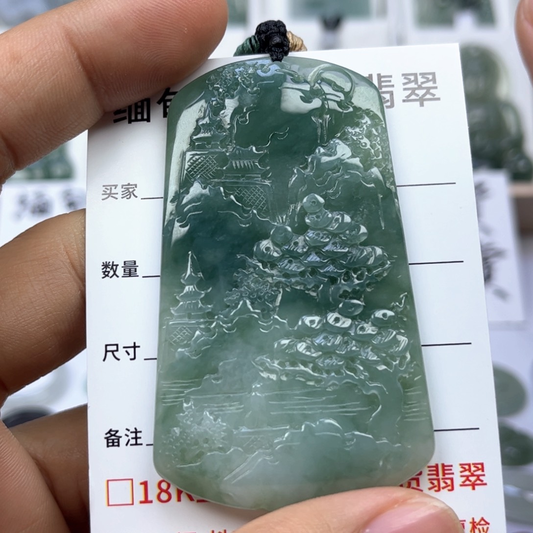 翡翠颈饰未镶嵌缅甸翡翠