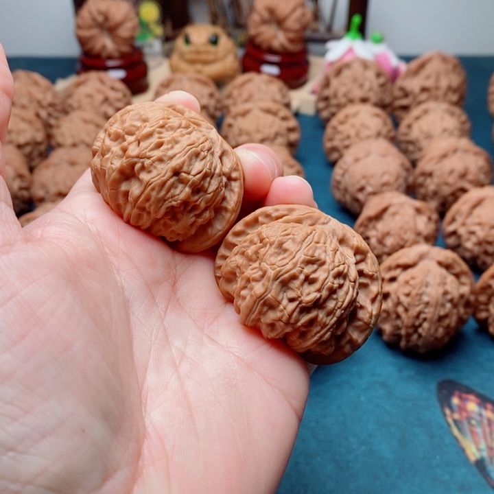 文玩核桃把件白狮子41