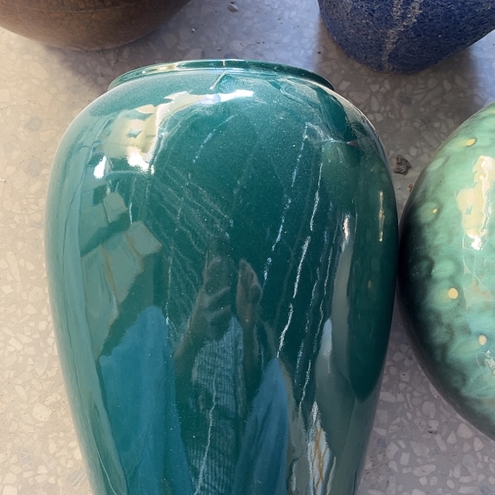 微瑕孔雀绿中号高27口径10