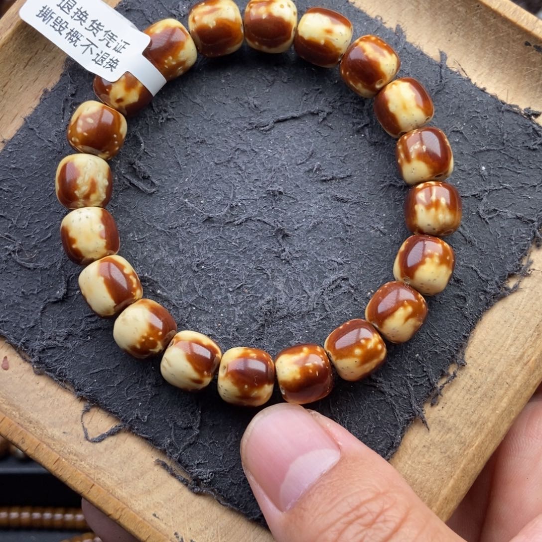紫金鼠手串11mm天花板花皮