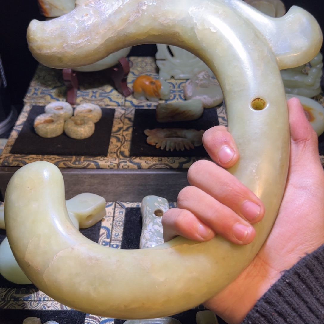 比***玉玉玉摆件c龙器形件