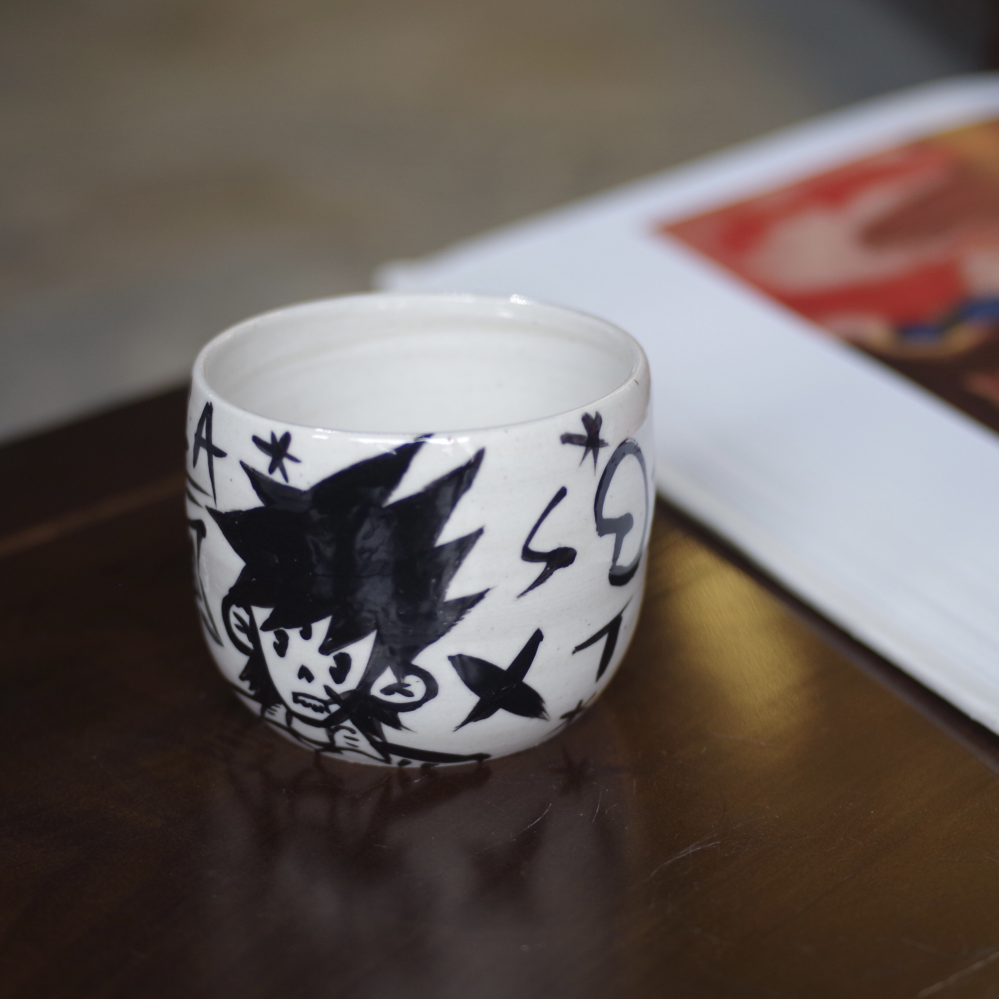 原创涂鸦风格陶瓷咖啡杯