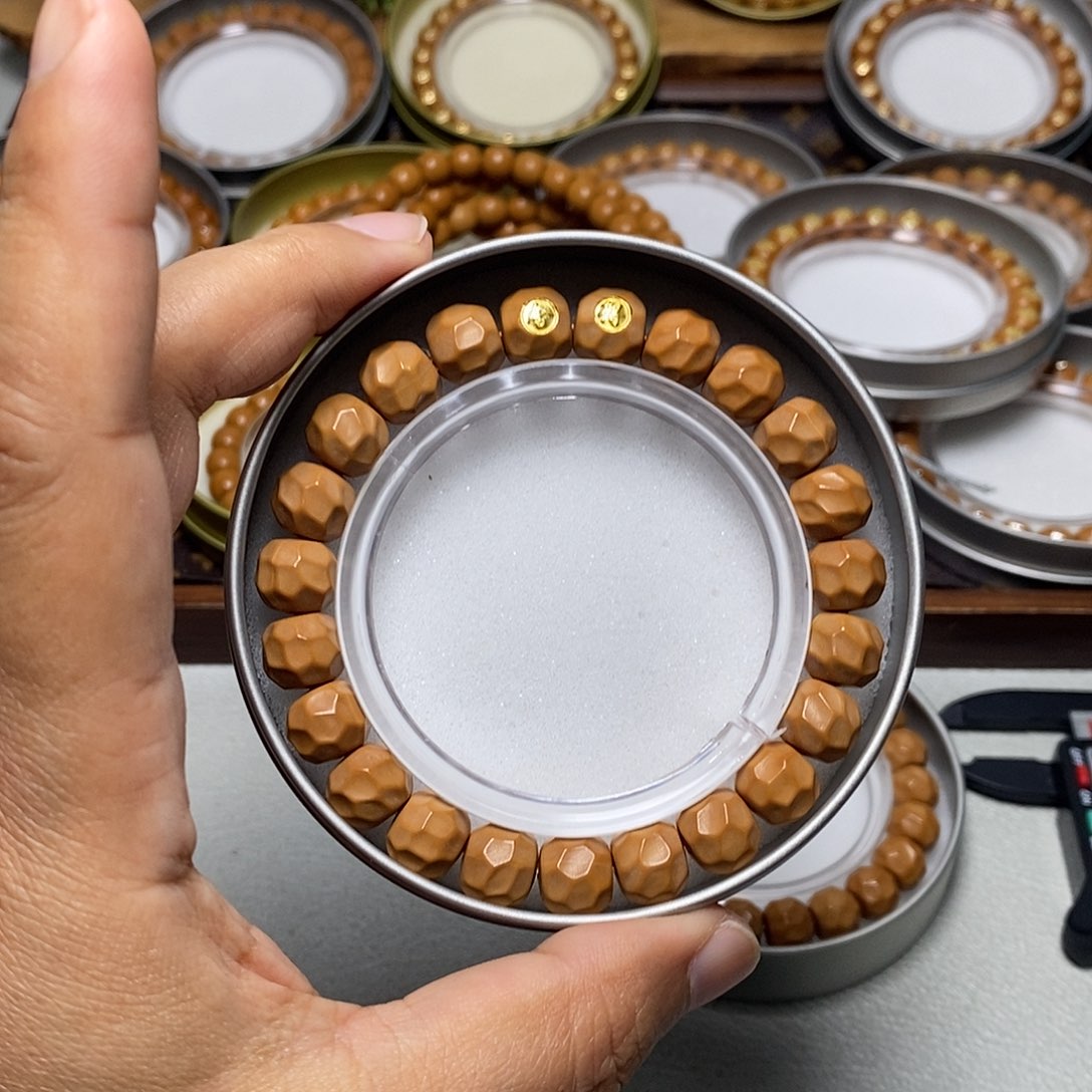 猴头核桃手串63号18k双标黑金无相10+左右