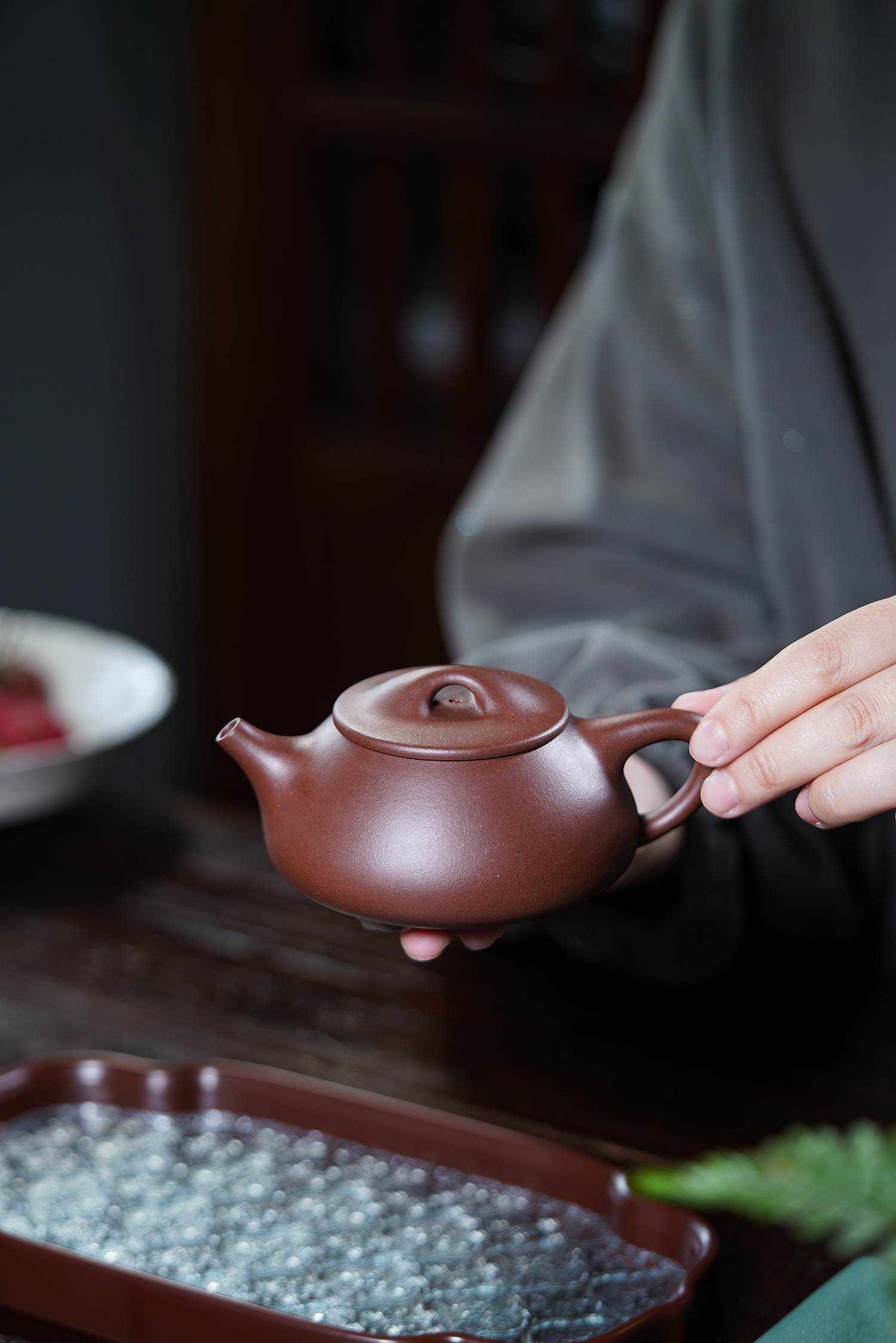 景州石瓢 宜兴紫砂壶半手工原矿紫泥满瓢家用紫砂壶泡茶器