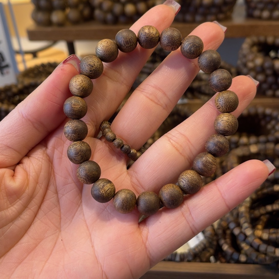 沉香卡9单圈圆珠5克+