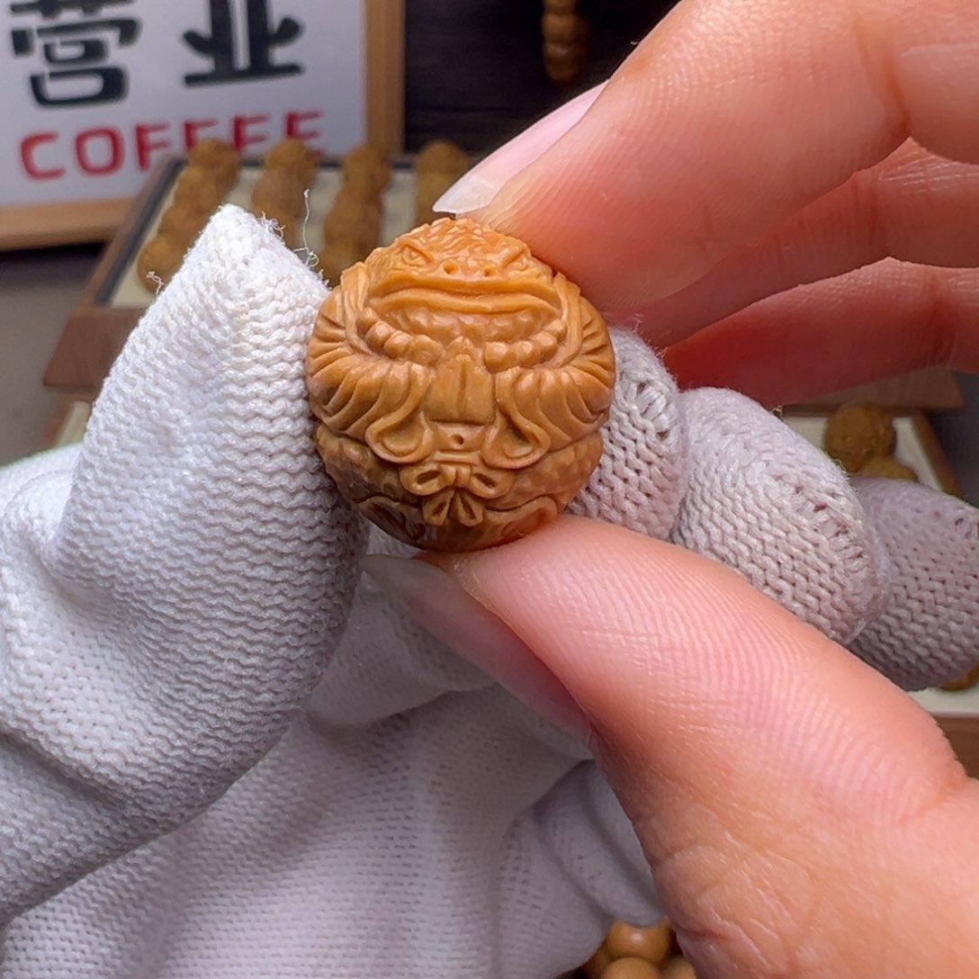 文玩核桃把件唐*鸭精修款金蟾三通16➕尺寸全品有正常封口线