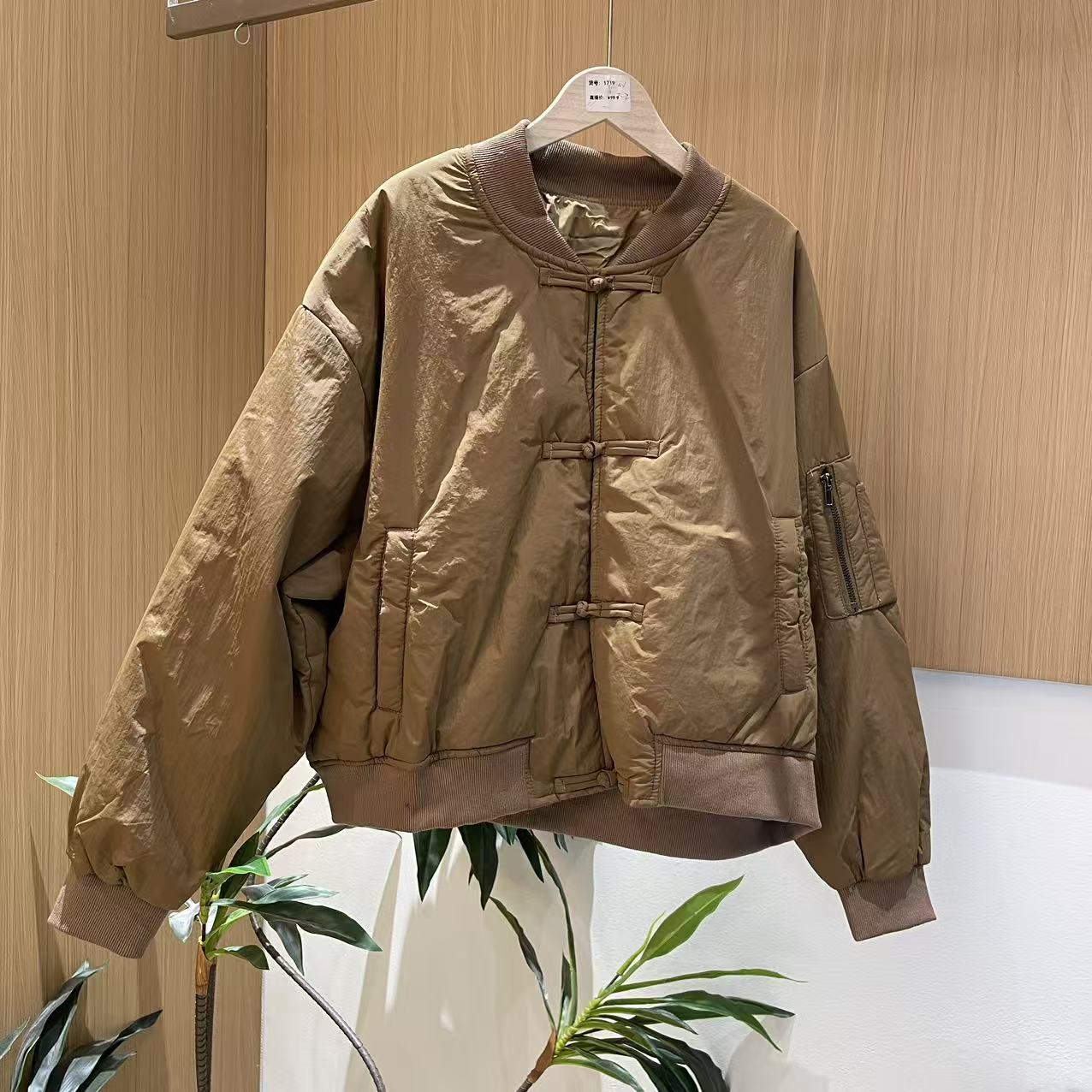 18404新款秋冬加厚休闲百搭减龄宽松棉服外套