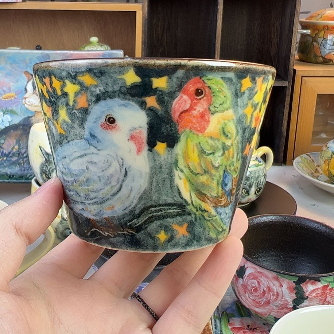 陶原创手绘高温釉下彩