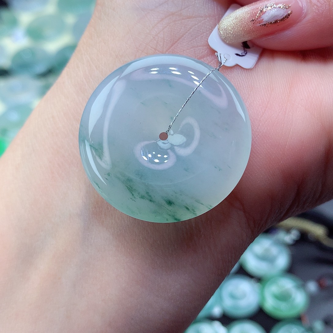 翡翠颈饰未镶嵌44尺寸31.5-5.9