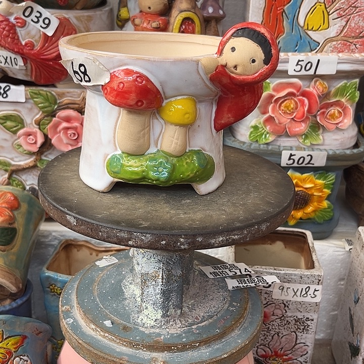 粗陶材质多肉花盆