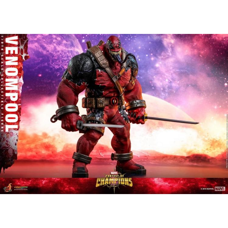 全新现货 HotToys HT VGM35S 1/6 漫威 漫画 毒液死侍 