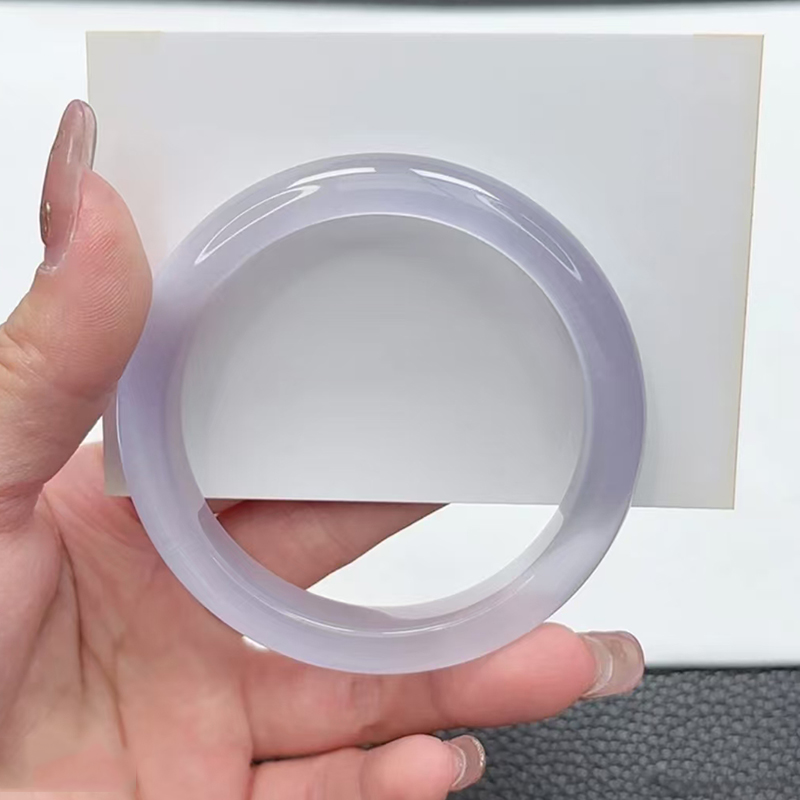 手镯 冰紫色显白气质优雅手镯宽条 64mmBX