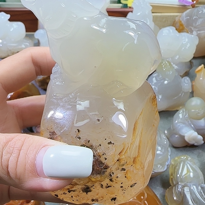 玛瑙/玉髓合金摆件