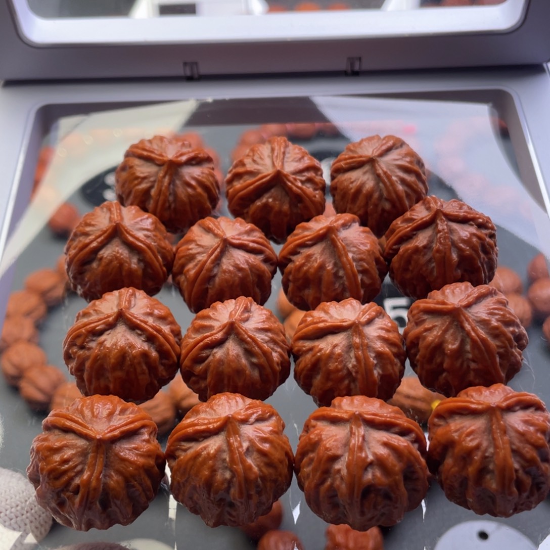 手串文玩核桃野生核桃异形三棱秋子