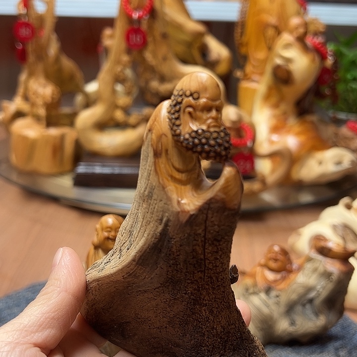 观****把件柏木崖柏摆件