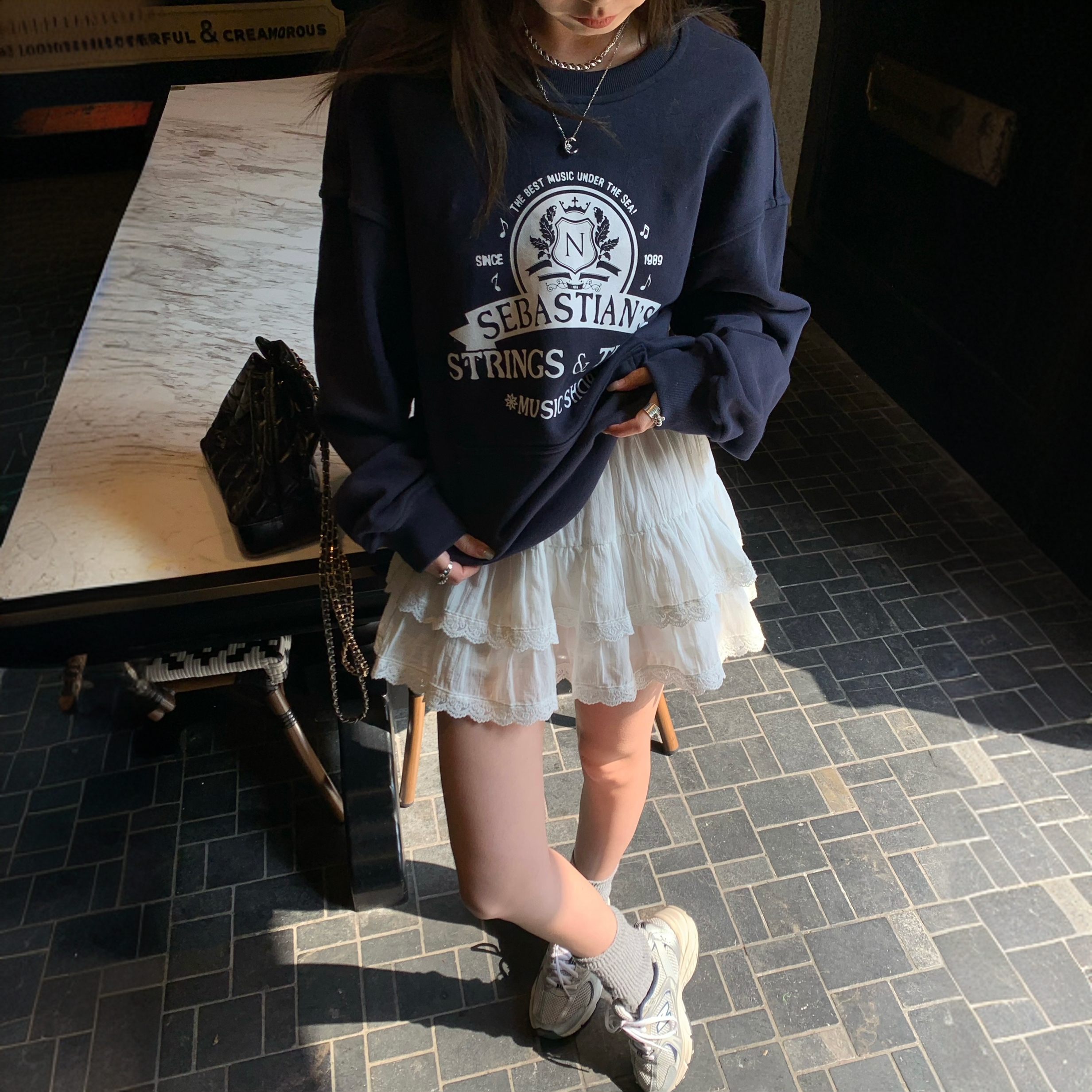 白色蕾丝蛋糕裙半身裙女提花显瘦a字裙子韩式高腰蓬蓬短裙芭蕾裙