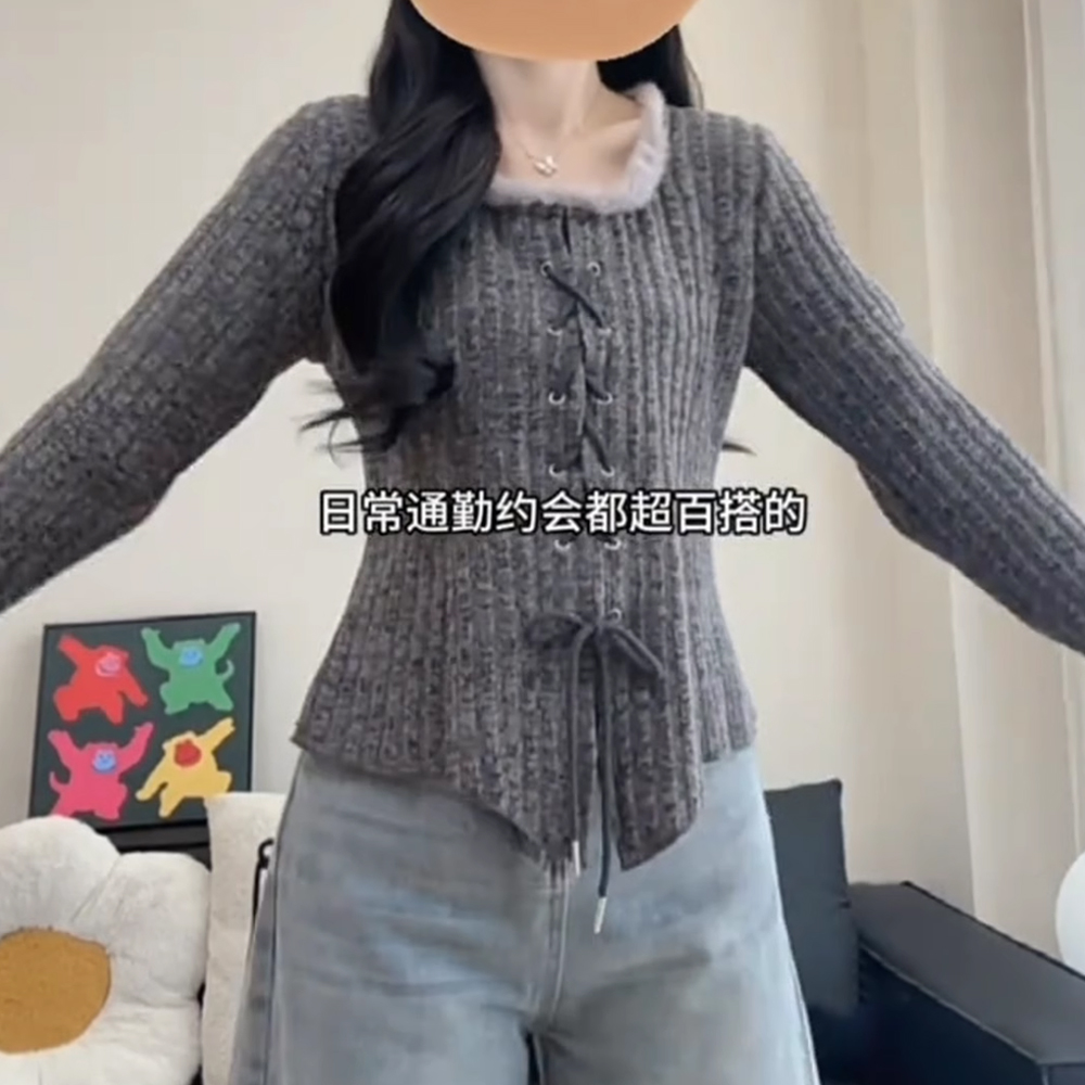 【8307】大码女装胖mm加绒内搭针织衫冬季长袖T恤上衣打底衫