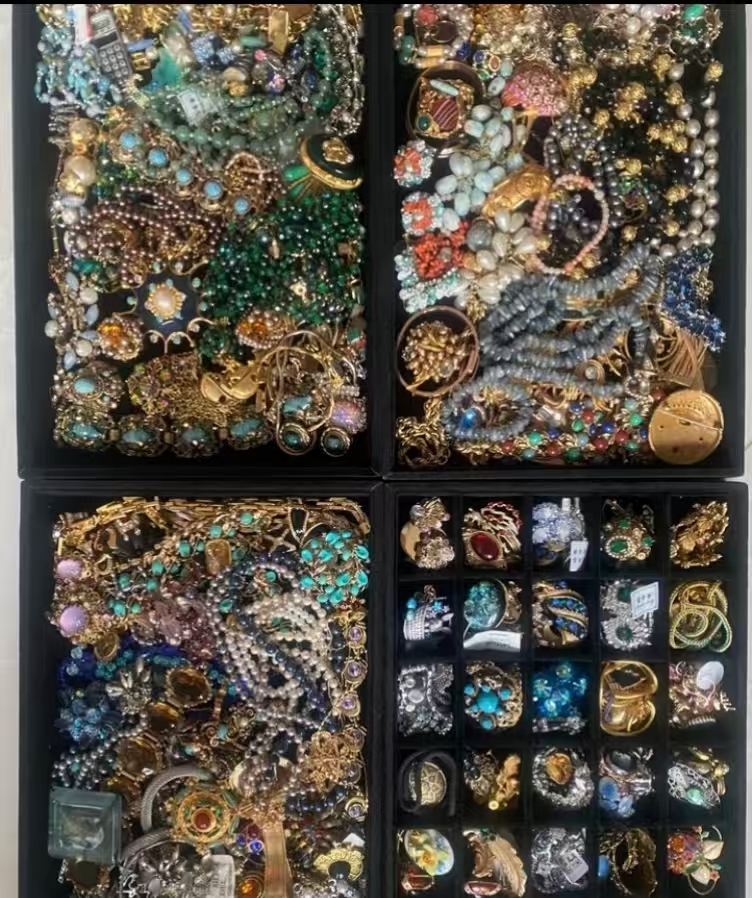   中古vintage饰品 海外回流复古耳饰项链胸针气质时尚